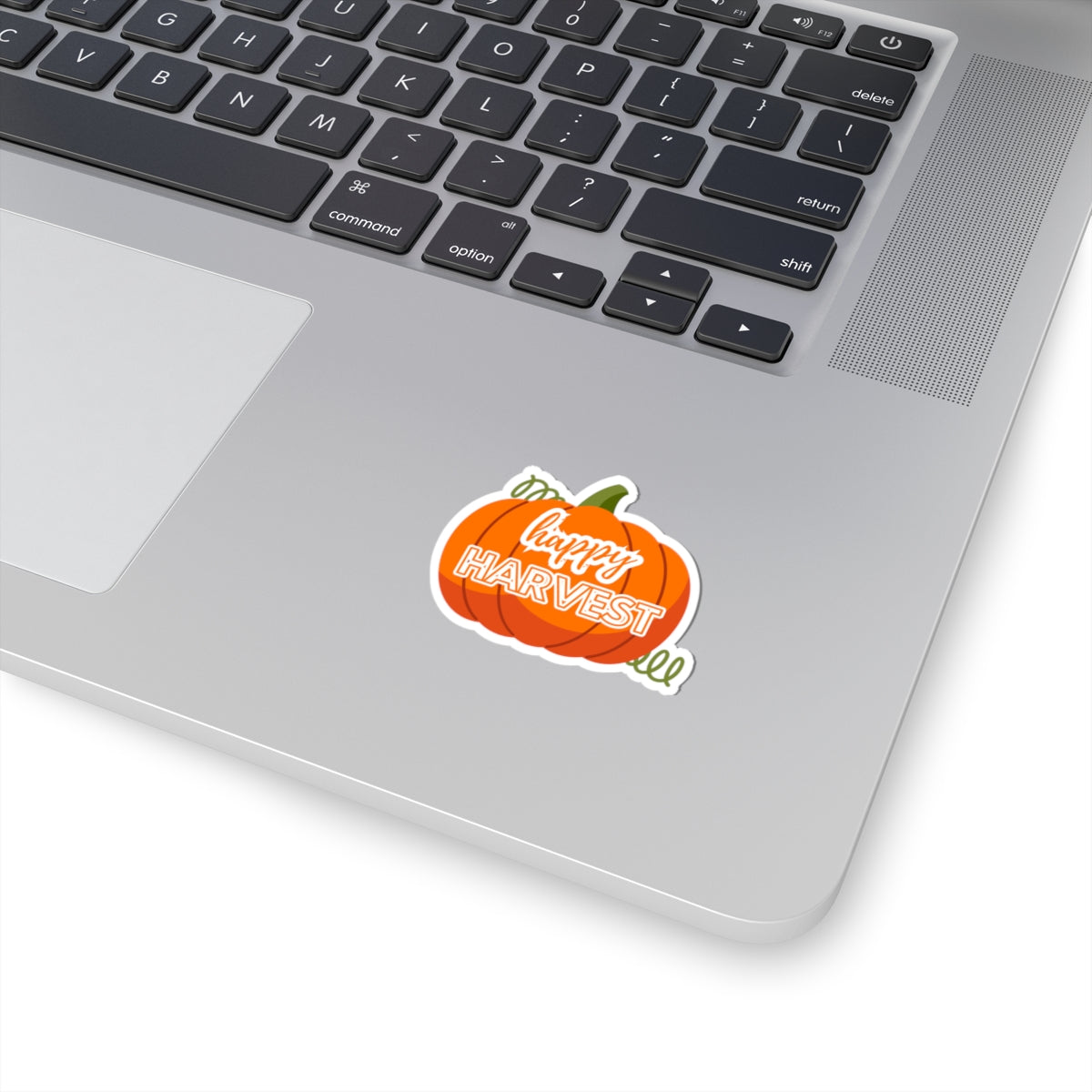 Happy Harvest Pumpkin Stickers, Fall Decor, Thanksgiving Gift, Autumn Themed Stickers, Laptop Stickers, Seasonal Decor