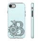 Personalized Tough Phone Case- Letter B, Floral Monogram Cell Phone Cover, Custom Protective Case, Unique Gift, Birthday, Graduation