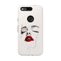 Stylish Phone Case with Artistic Lip Design, Femme Tech Accessory, Trendy Device Cover, Gift for Her, Unique Phone Accessories