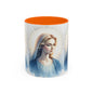 Serene Virgin Mary Accent Coffee Mug