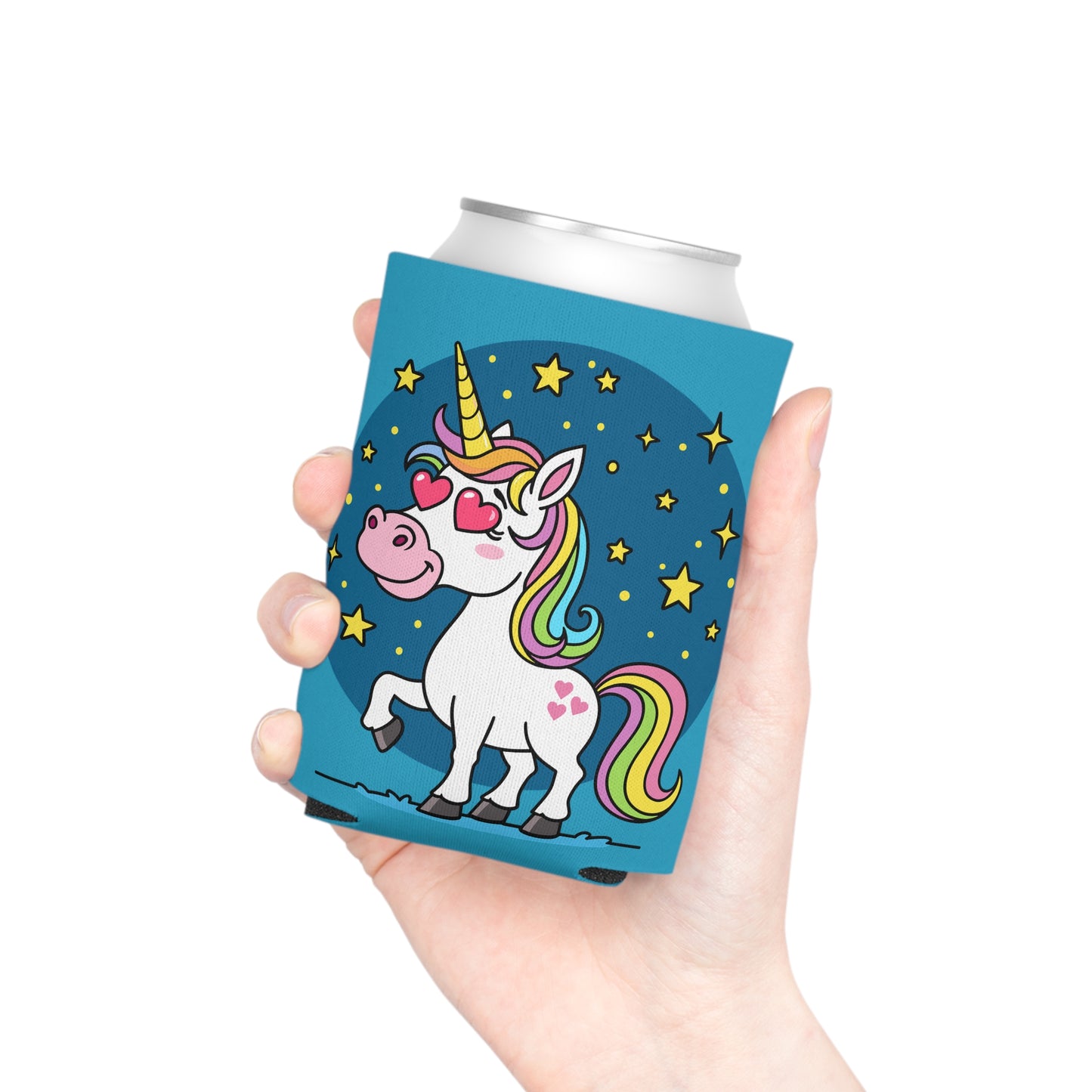 Whimsical Unicorn Can Cooler - Fun Drink Insulator for Parties, Birthdays, Summer BBQs, Magical Celebrations, Gift for Unicorn Lovers