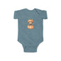 Pumpkin Bear Infant Bodysuit | Cute Baby Shower Gift, Fall Apparel, Halloween Outfit, Newborn Clothing, Cozy Baby Wear