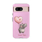 Cute Hippo Phone Case | Good Vibes, Gift for Friends, Cute Phone Accessories, Animal Lover Gift, Happy Phone Cover