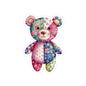 Cute Patchwork Teddy Bear Stickers, Aesthetic Decor for Laptops, Journals, Kid’s Rooms, Gifts for Bear Lovers, Scrapbooking Supplies
