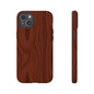 Wood Grain Phone Case, Stylish Tough Cases, Nature-Inspired Protective Cover, Unique Gifts for Him and Her, Eco-Friendly Tech Accessory