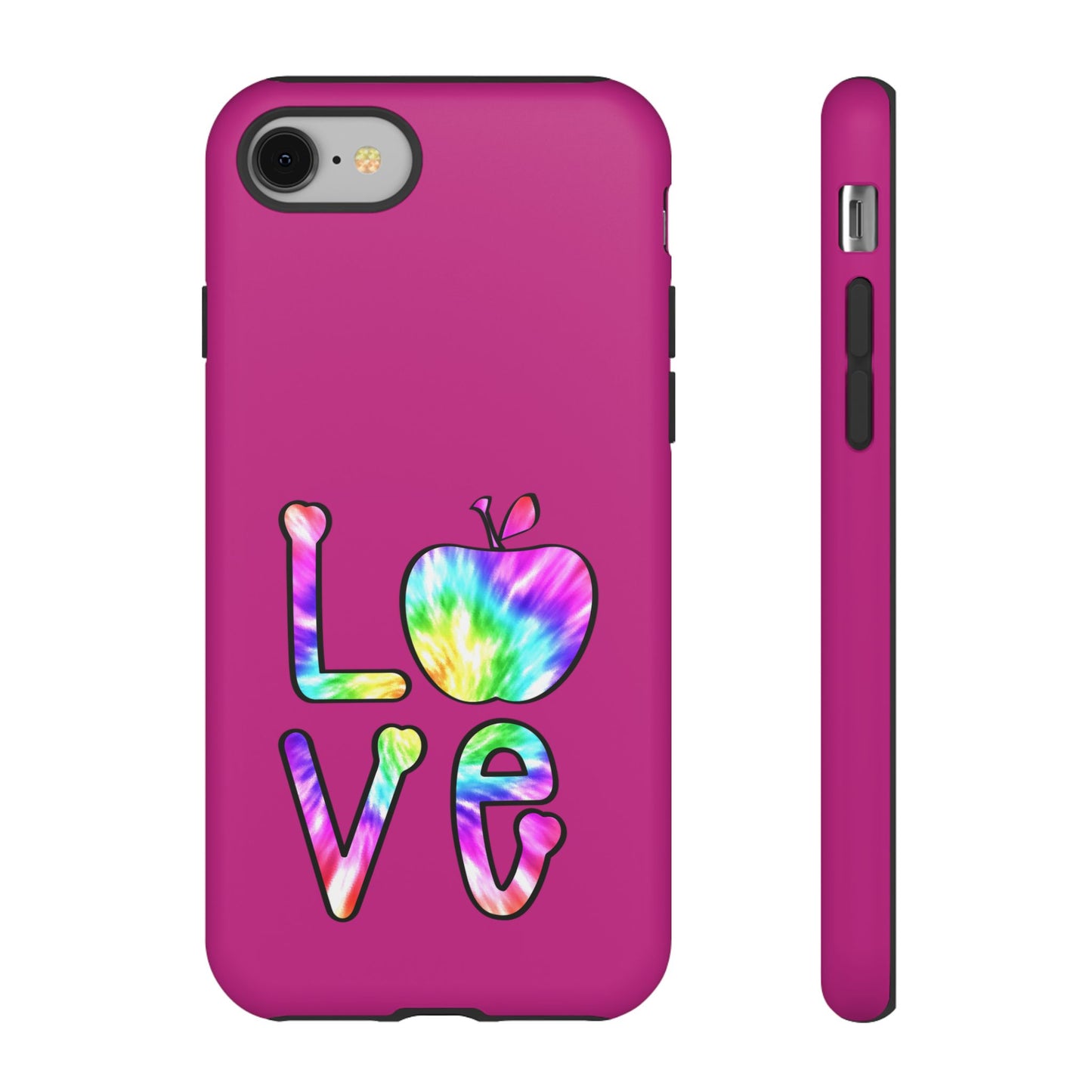 Colorful Love Phone Case, Tough Cases for iPhone, Cute Phone Accessory, Gift for Her, Summer Vibe Phone Cover
