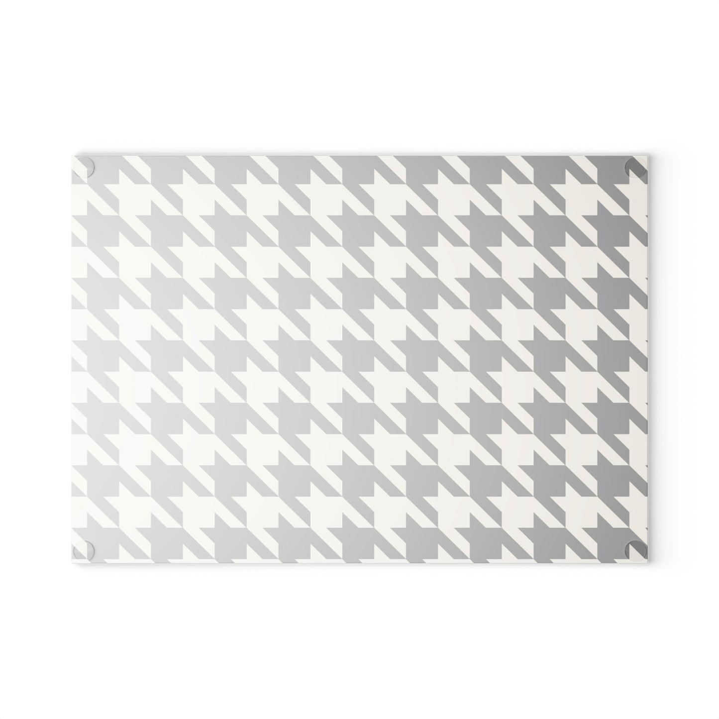 Chic Houndstooth Glass Cutting Board - Stylish Kitchen Decor, Unique Gift for Chefs, Wedding Present, Functional Serveware