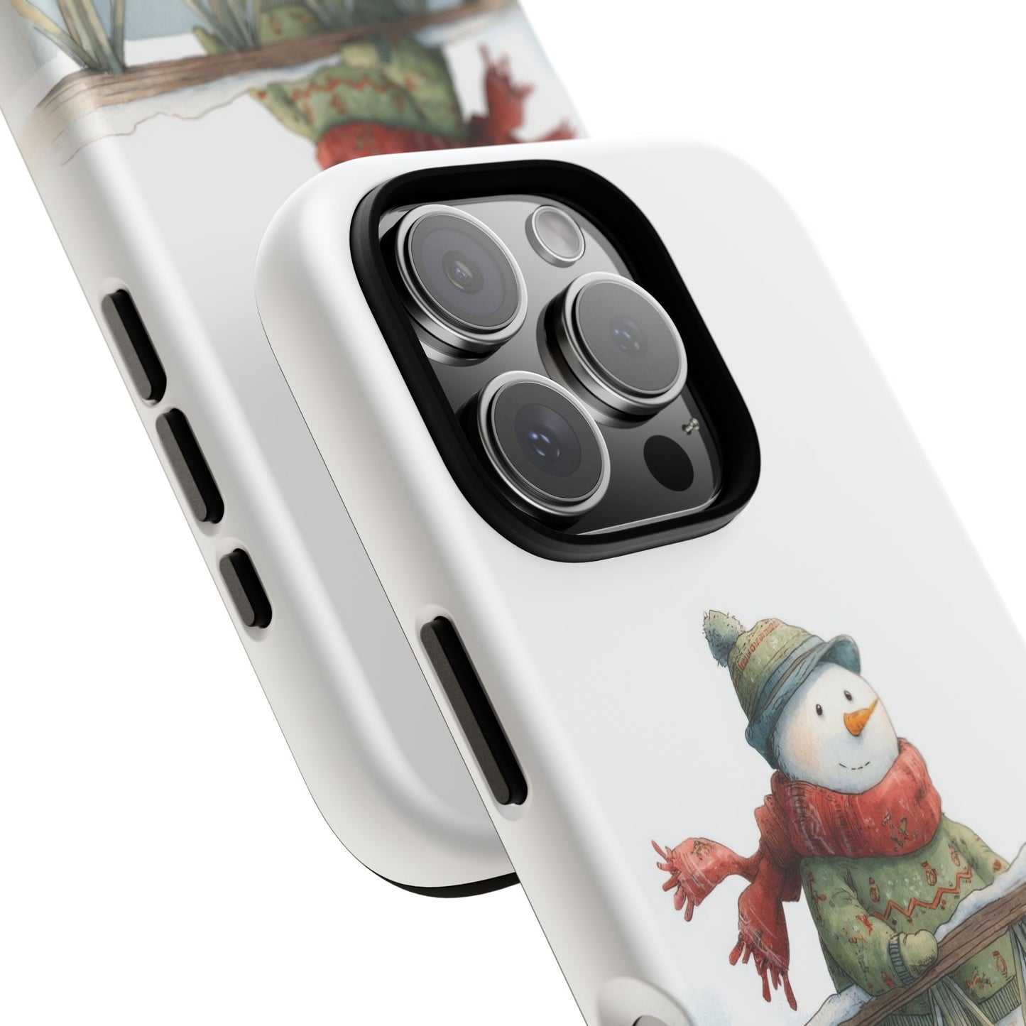 Snowman Phone Case – Winter Holiday Gift, Cute Snowman Design, Winter Accessories, Protective Phone Case, Unique Christmas Present