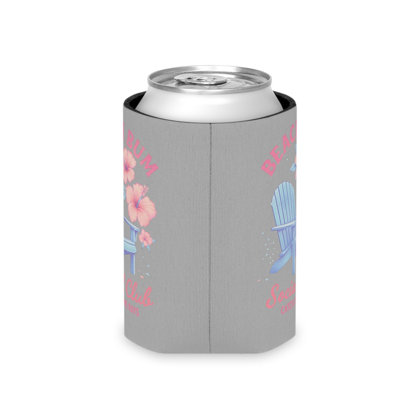 Beach Bum Can Cooler - Summer Vibes, Social Gatherings, Pool Parties, Beach Days, Gift for Friends
