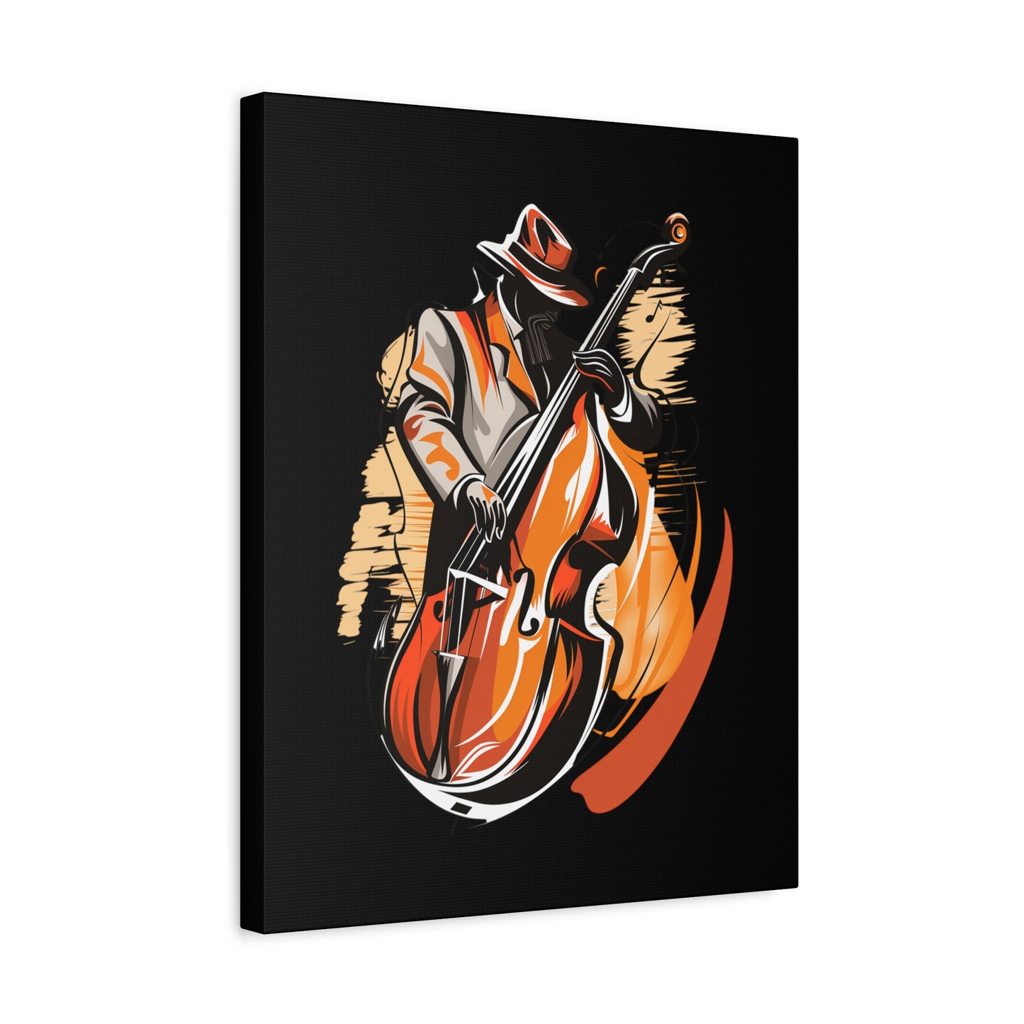 Matte Canvas, Stretched, 1.25" - Bass Player