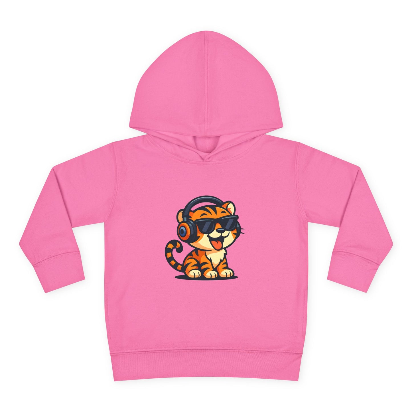 Toddler Cool Cat Fleece Hoodie - Fun Kids Apparel for Playtime, Birthday Gift, Nursery, Casual Wear, Music Lovers