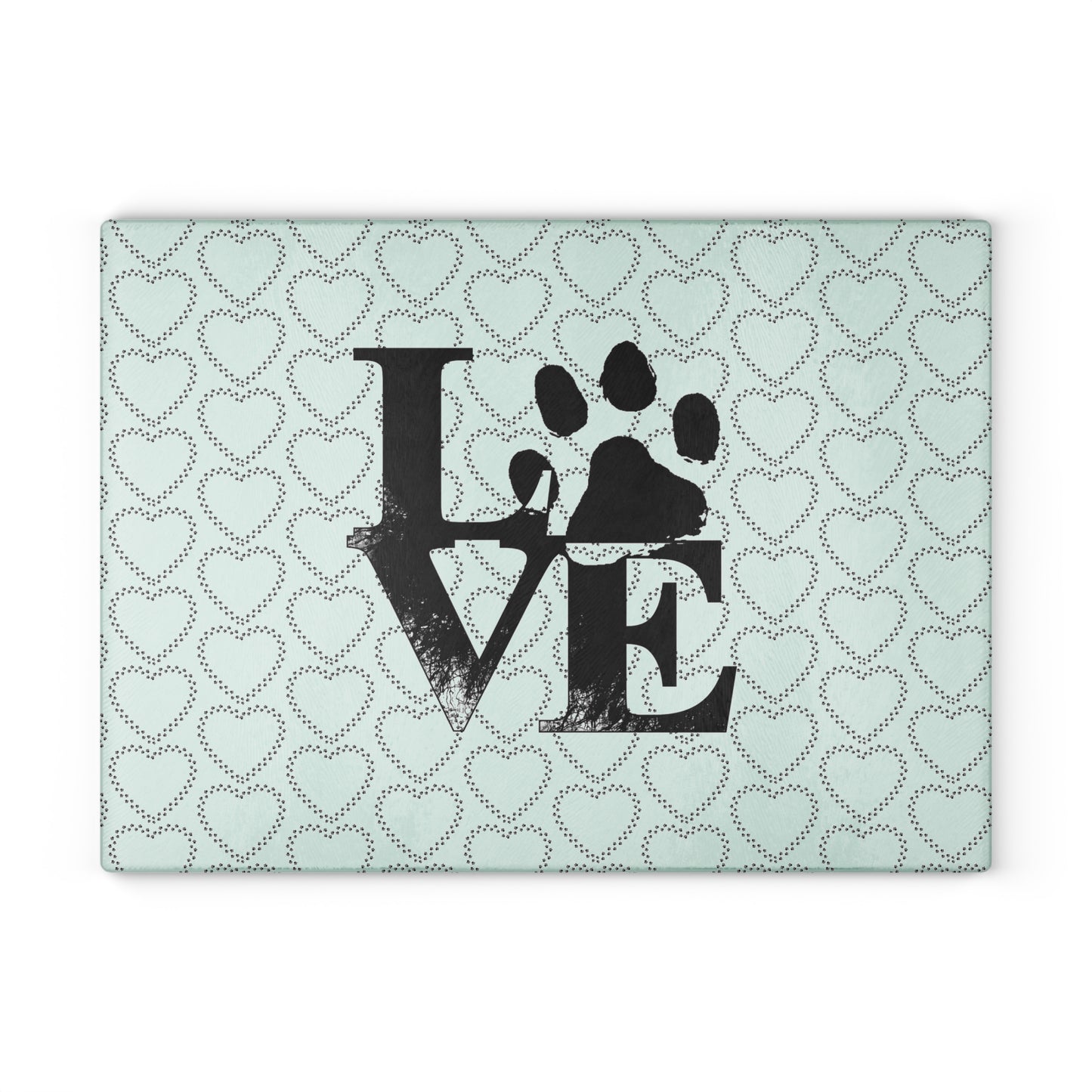 Love Paw Glass Cutting Board, Pet Lover Kitchen Decor, Heart Pattern Chopping Board, Unique Gift for Dog Owners, Wedding Gift, [...]