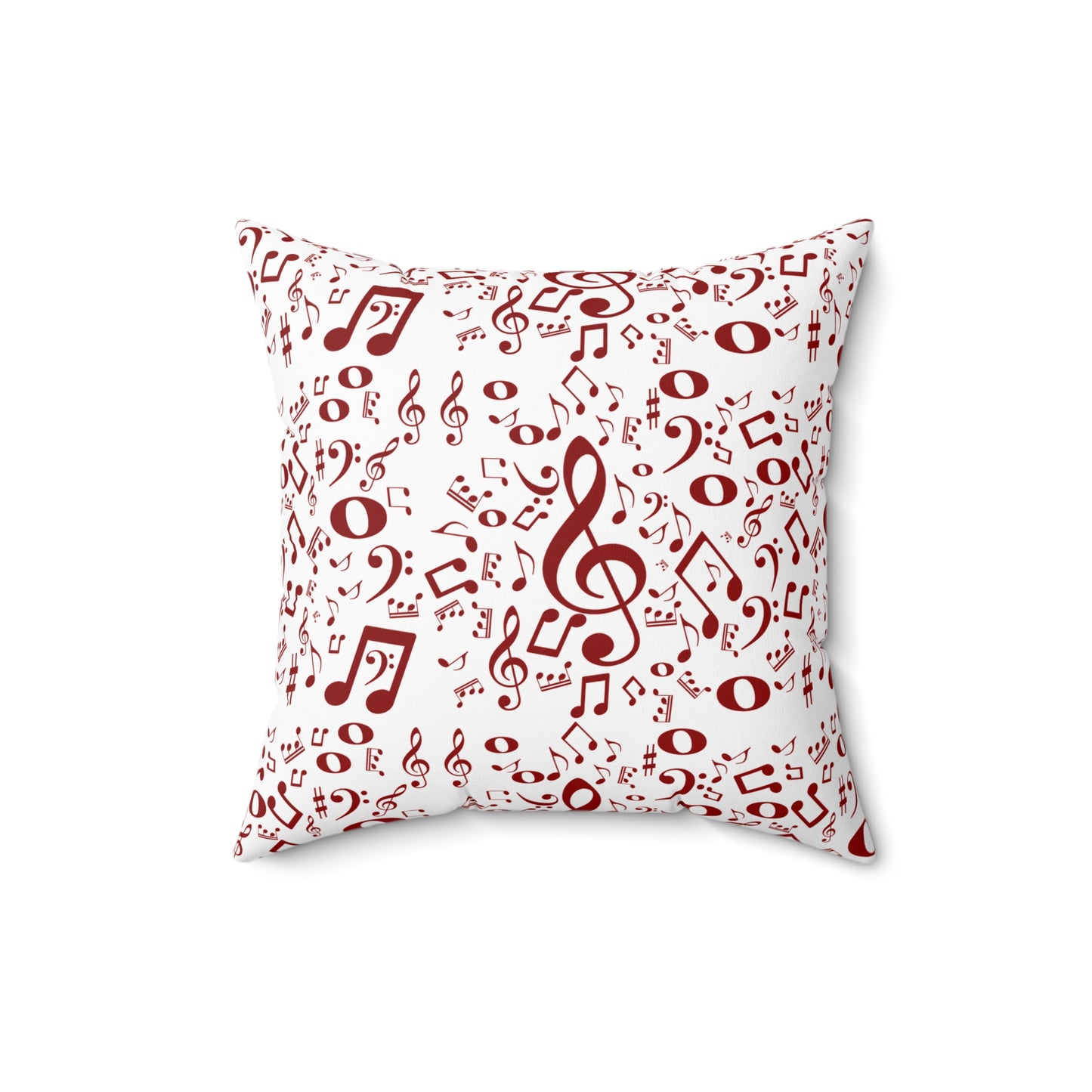 Musical Note Throw Pillow – Perfect for Music Lovers, Home Decor, Gift for Musicians, Cozy Accent, Square Plush Cushion