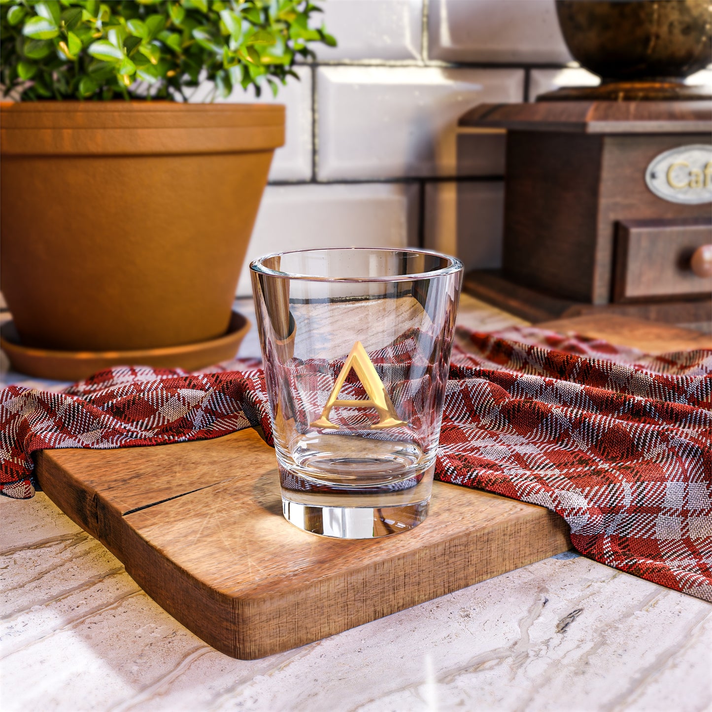 Personalized Shot Glass with Initial A, Custom Barware, Gift for Him