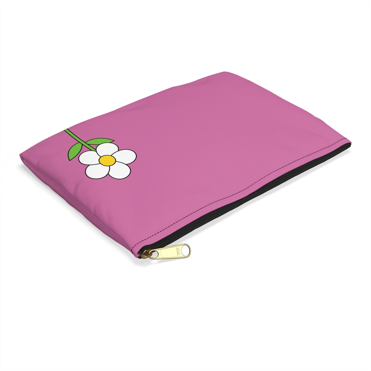 Flower Motif Accessory Pouch - Cute Makeup Bag, Travel Organizer, Floral Pencil Case, Gift for Her, Spring Decor