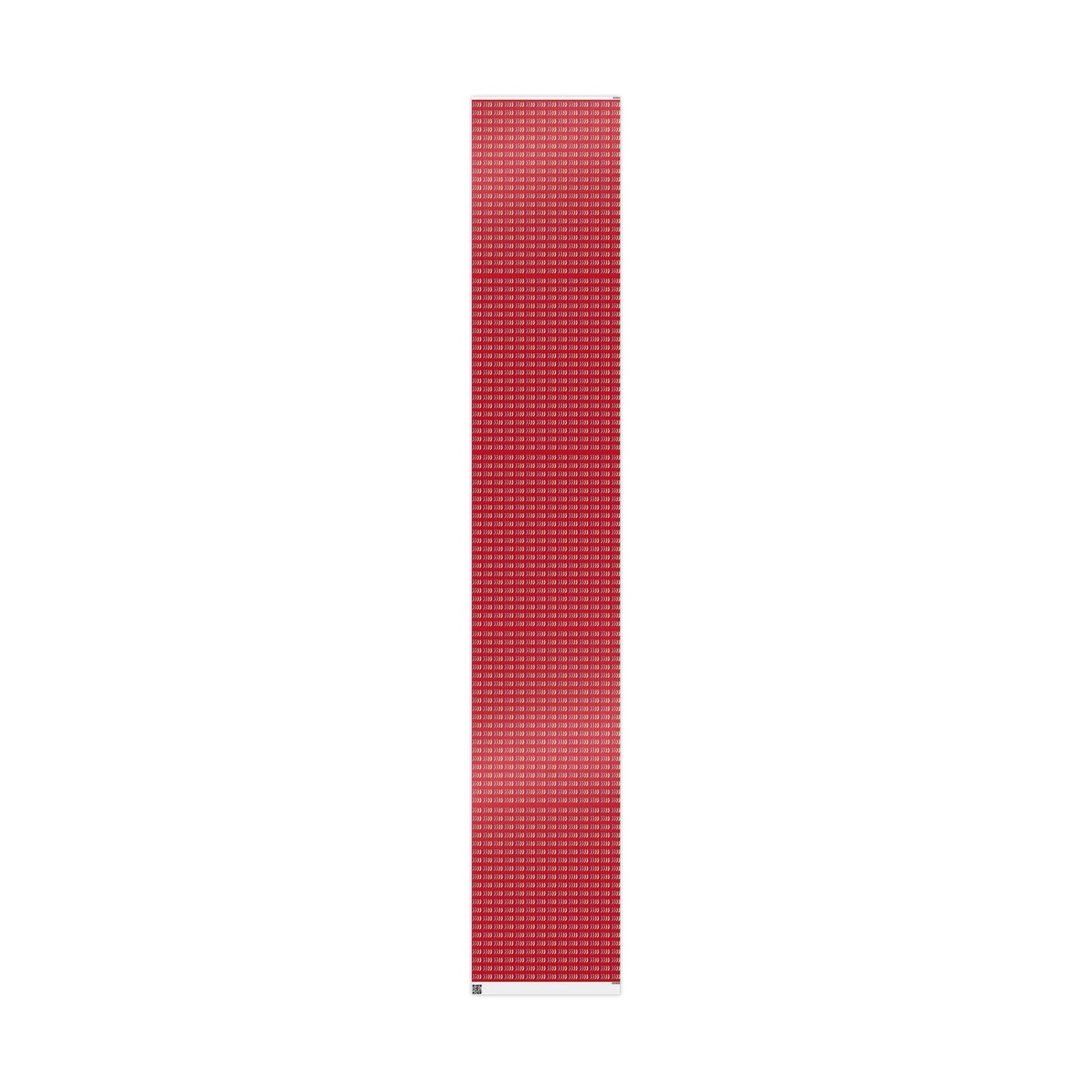Holiday Candy Cane Wrapping Paper Roll — Red Patterned Gift Wrap