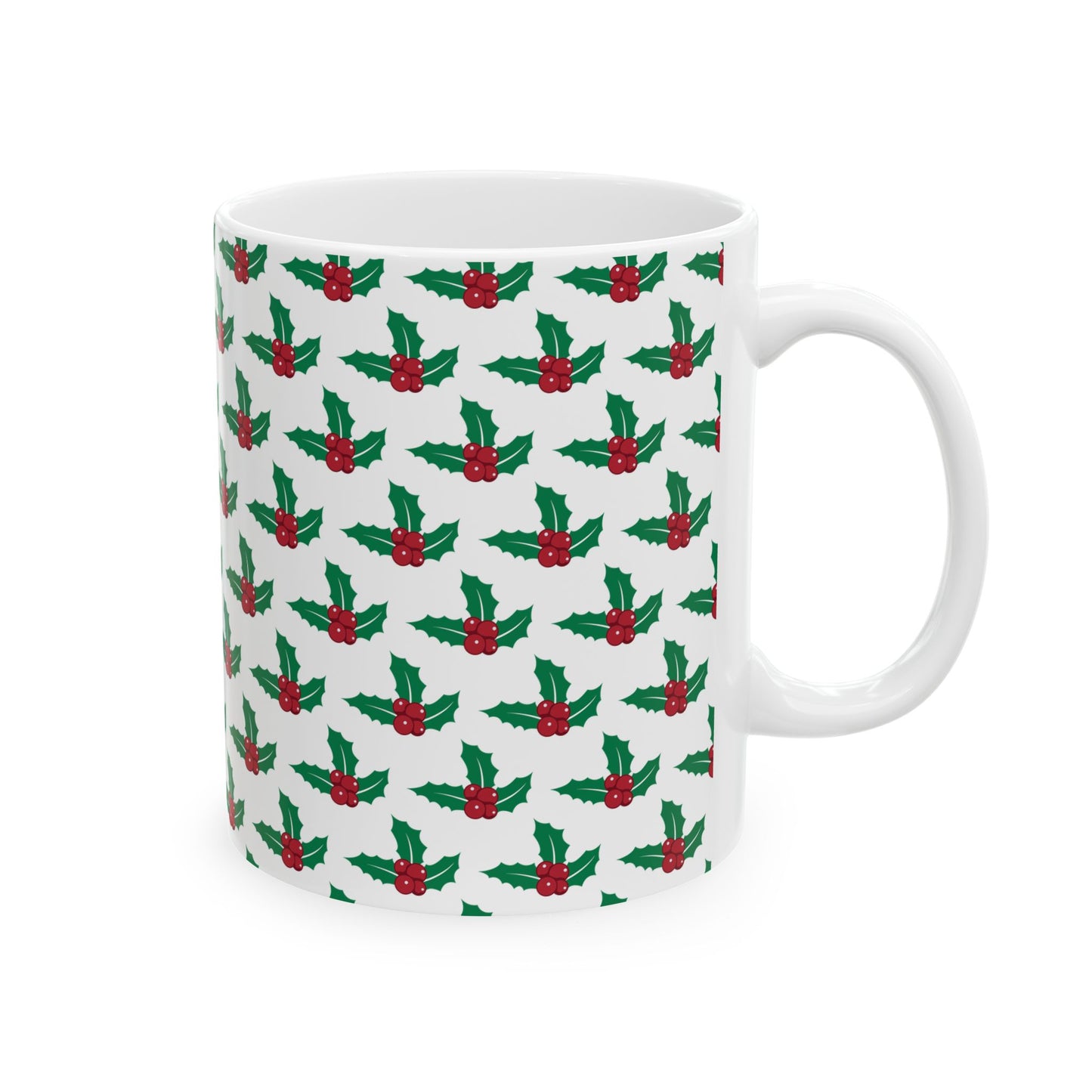 Festive Santa Ceramic Mug, Holiday Coffee Cup Gift, Christmas Decor, Seasonal Drinkware, Cute Santa Claus Mug, 11oz or 15oz