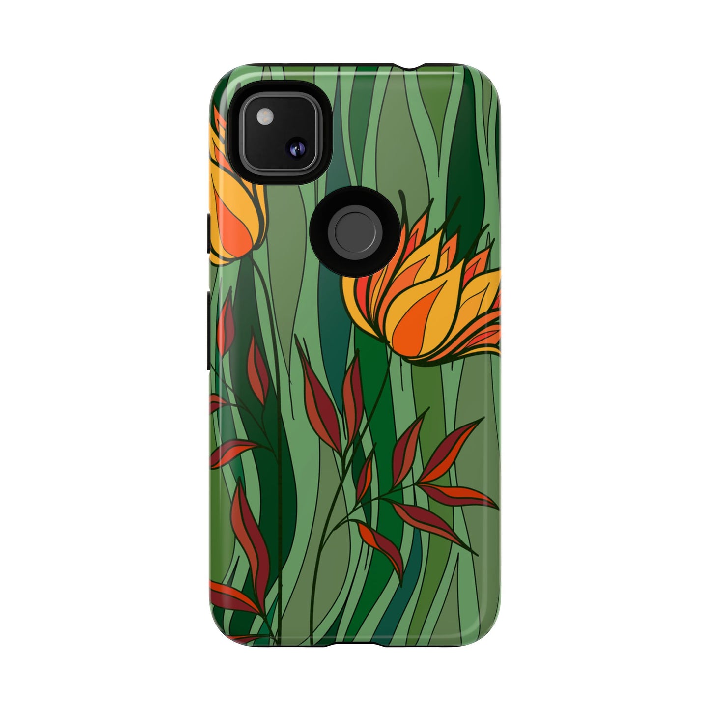 Vibrant Floral Phone Case, Nature-Inspired Tough Case, Eco-Friendly Cover, Unique Gift for Nature Lovers, Spring Decor