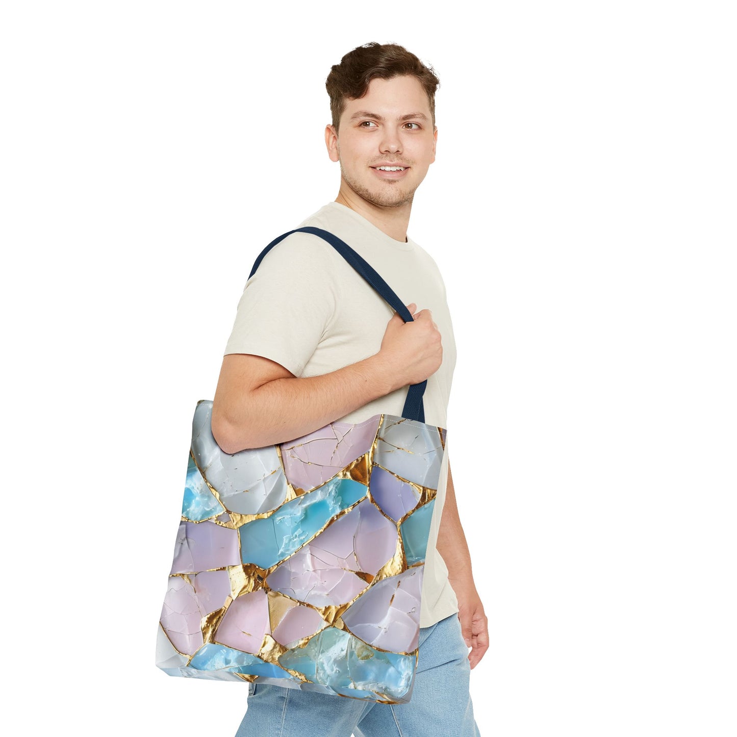 Elegant Geode Tote Bag - Chic Shopping Bag, Stylish Beach Tote
