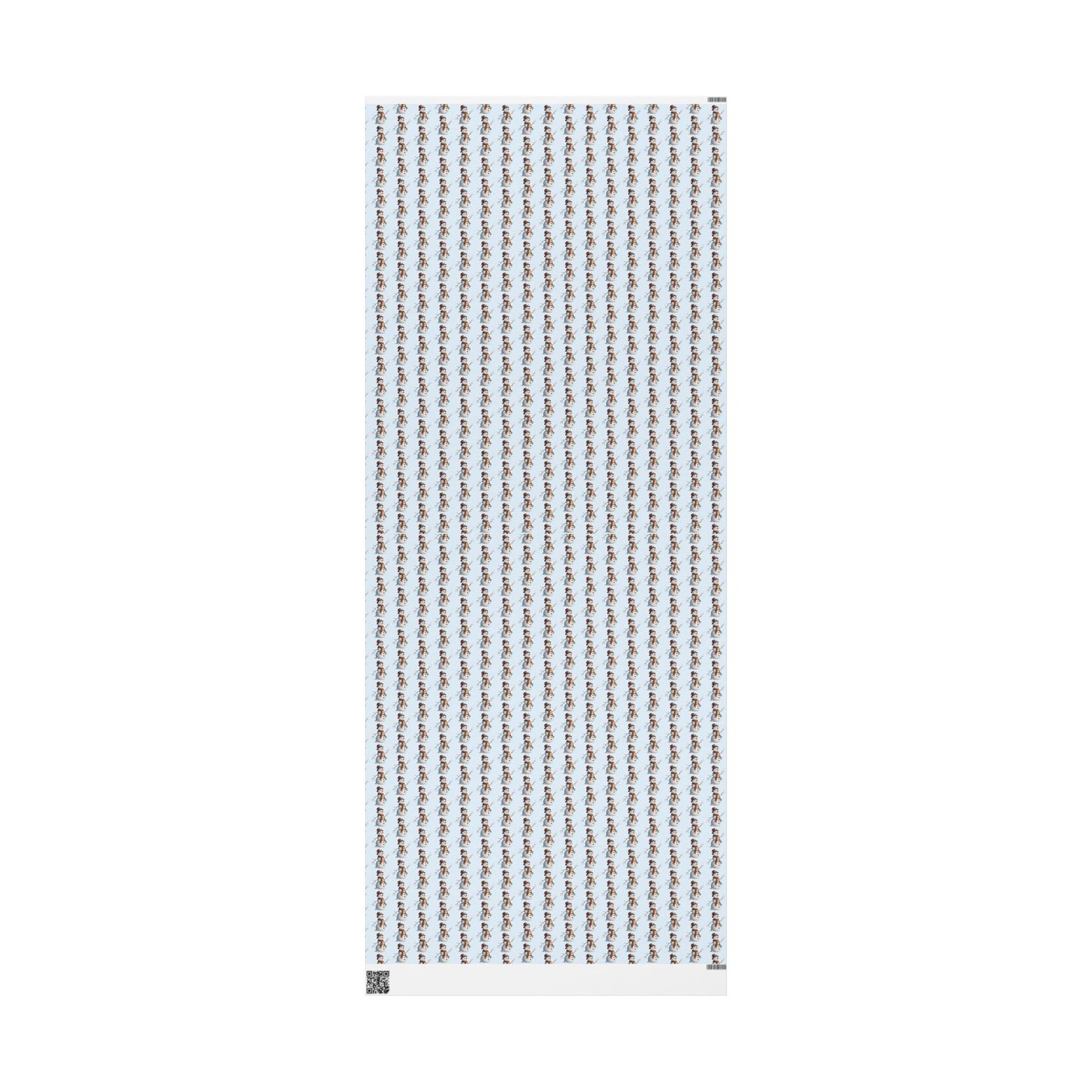 Snowman Pattern Wrapping Paper Roll — Festive Holiday Gift Wrap