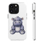 Cute Hippo Phone Case, Unique Tough Cases, Animal Lover Gift, Cute Animal Design, Baby Animal Phone Accessory