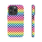 Rainbow Dot Phone Case, Colorful Phone Cover, Fun Phone Accessory, Gift for Friends, Trendy Mobile Case