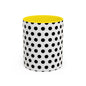 Elegant Polka Dot Mug - Stylish Coffee Cup for Home, Office, Gift for Birthdays, Anniversaries, Holidays, Unique Drinkware