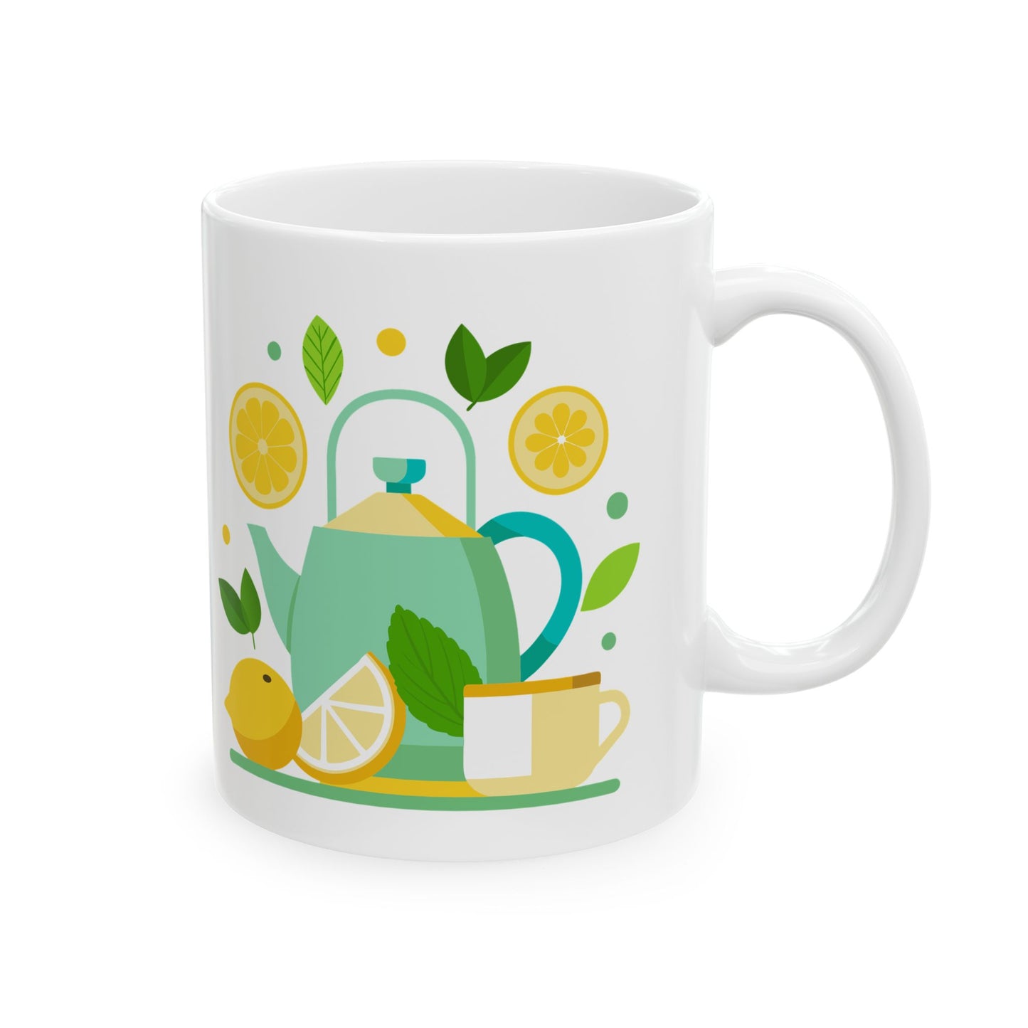 Lemonade-Themed Ceramic Mug | Refreshing Drink Lover's Gift | Summer Vibe Coffee Cup | Ideal for Tea Parties, Birthdays, Home Decor