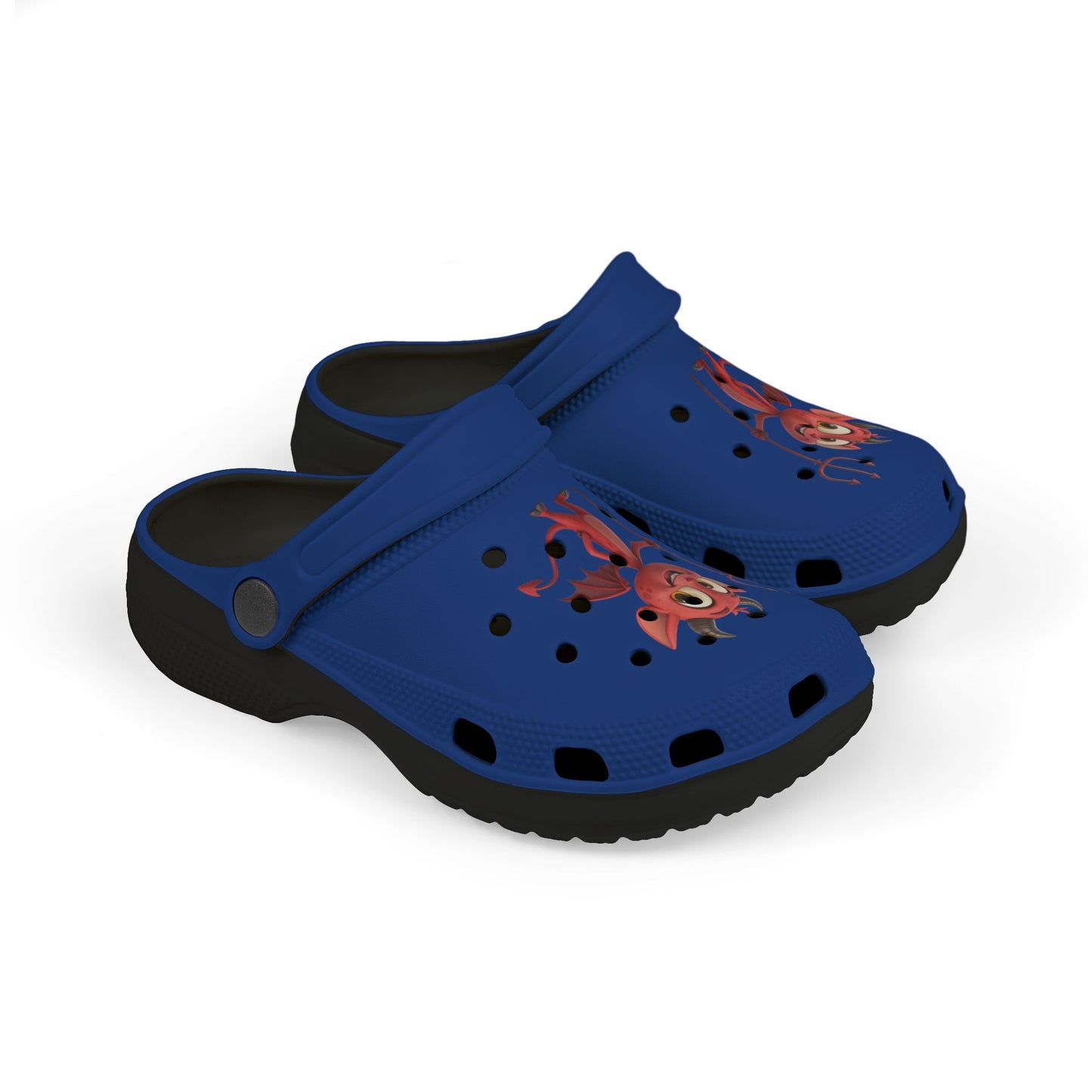 Kid's Fun Demon Clogs, Playful Footwear for Kids, Comfy Summer Shoes, Cute Outdoor Slip-Ons, Halloween Costumes