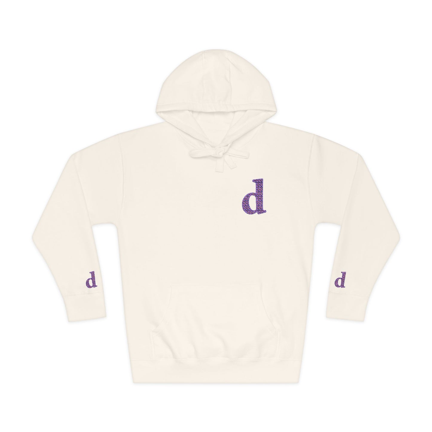 Floral Initial Unisex Fleece Hoodie | Cozy Casual Wear, Gifts for Her, Monogrammed Hooded Sweatshirt, Fall Fashion, Birthday Present