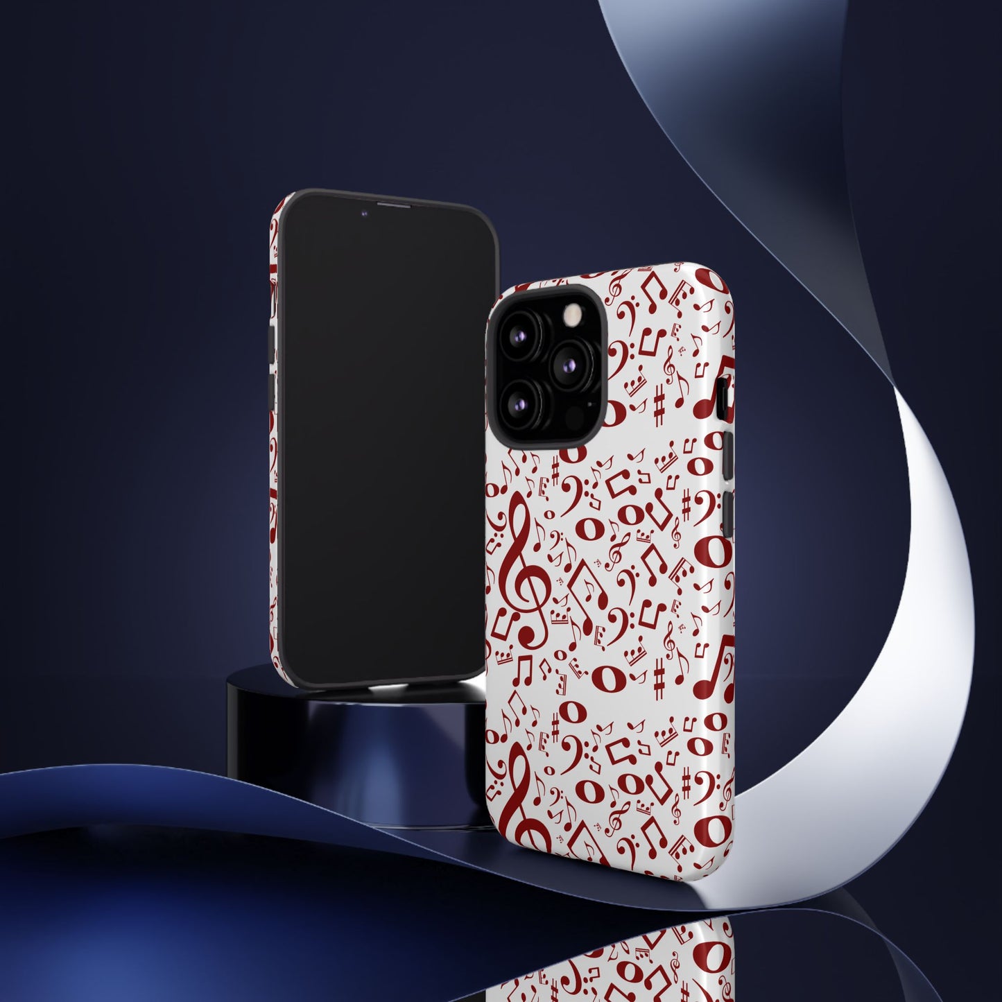 Musical Note Phone Case, Tough iPhone Cover, Gift for Musicians, Customizable, Music Lover's Accessory, Durable Phone Protection