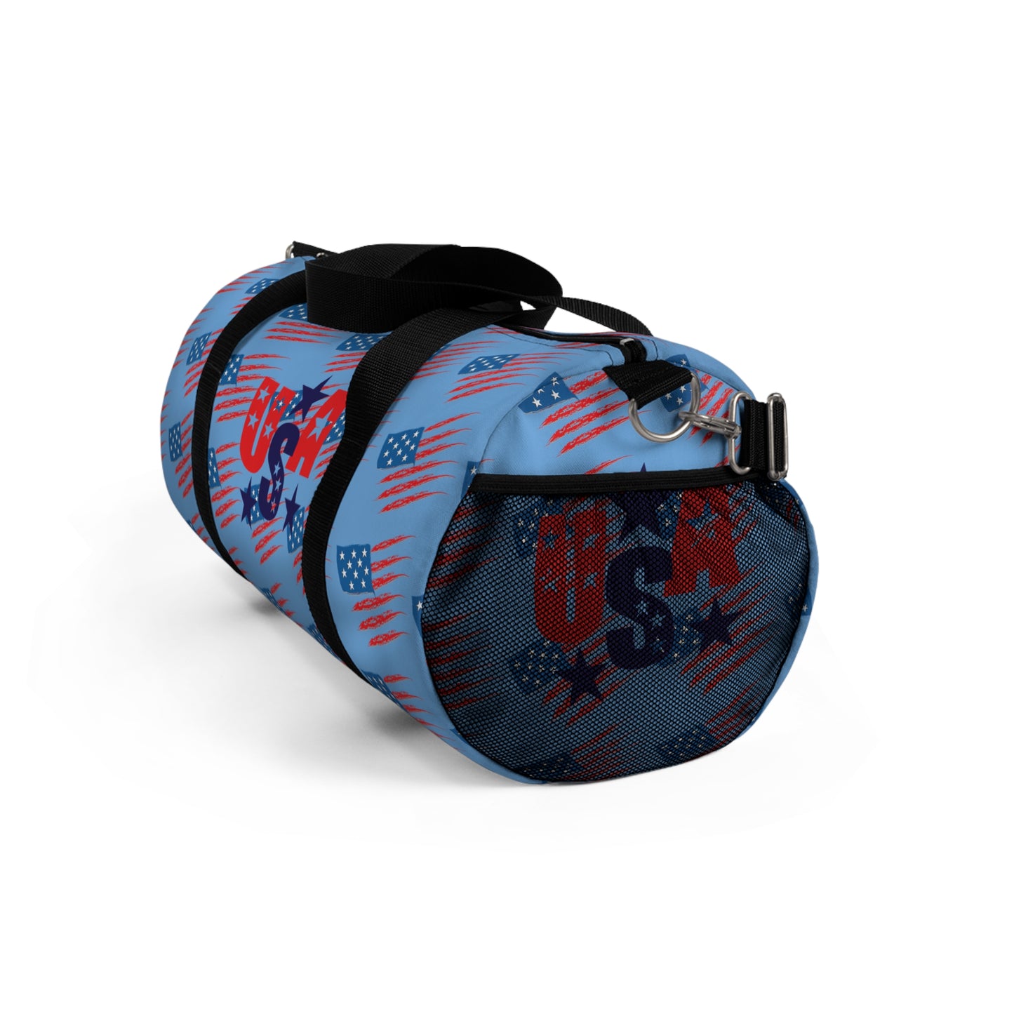 Patriotic Duffel Bag - USA Stars & Stripes Travel Bag, Gym Tote, Weekend Getaway Bag, Fitness Gear, Sporty Luggage