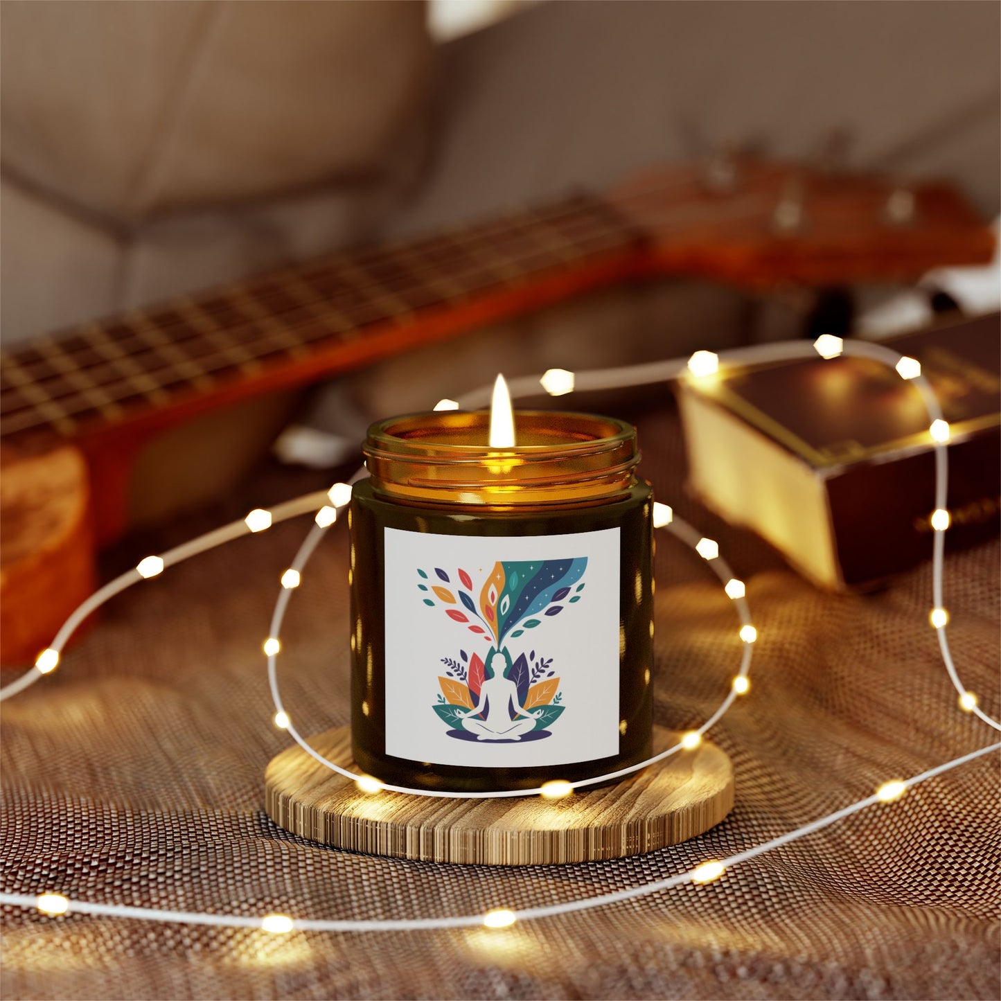 Serene Scented Candles, Relaxing Aromatherapy for Meditation, Home Décor, or Gifts, Coconut Apricot Wax