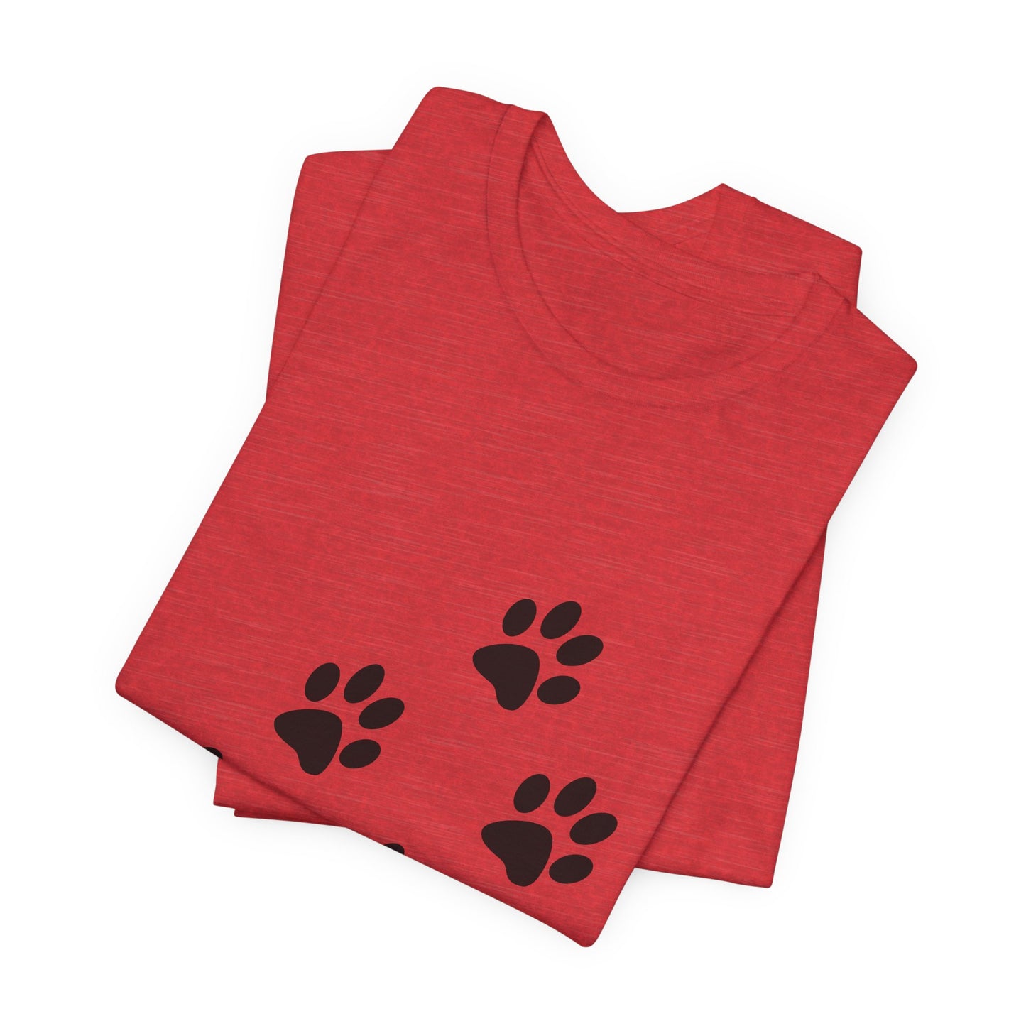 Paw Print Short Sleeve Tee | Unisex Animal Lover Shirt, Pet Owner Gift, Casual Wear, Gifts for Dog Lovers, Comfortable T-Shirt