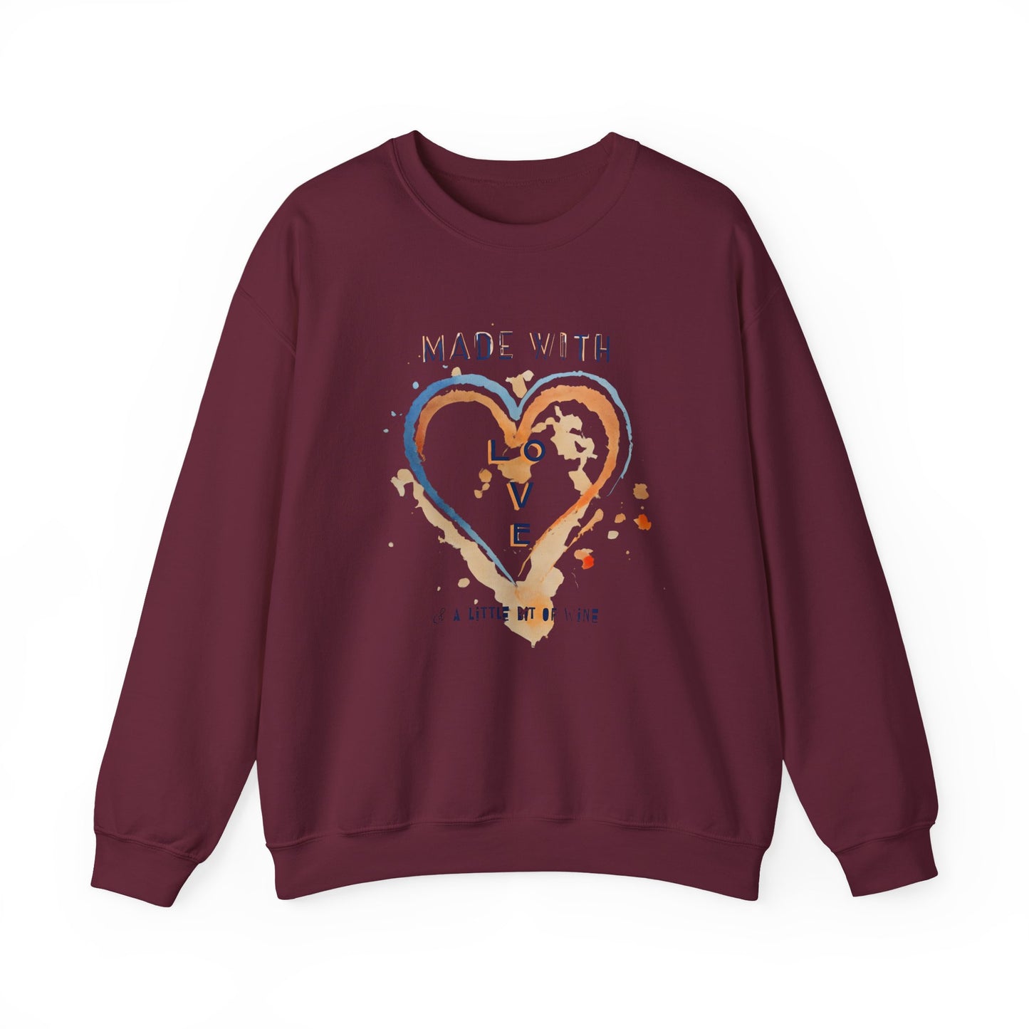 Made with Love Sweatshirt | Cozy Unisex Crewneck | Gift for Everyone | Perfect for Valentine’s Day, Birthdays, or Casual Wear