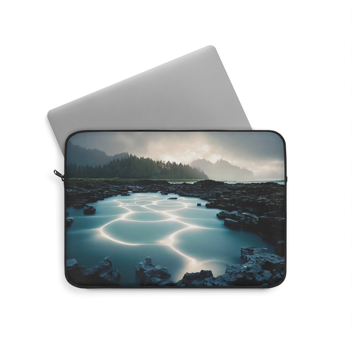 Nature-Inspired Laptop Sleeve with Tranquil Water Reflection, Eco-Friendly Tech Case, Gift for Him or Her, Stylish Work Bag, Artful [...]