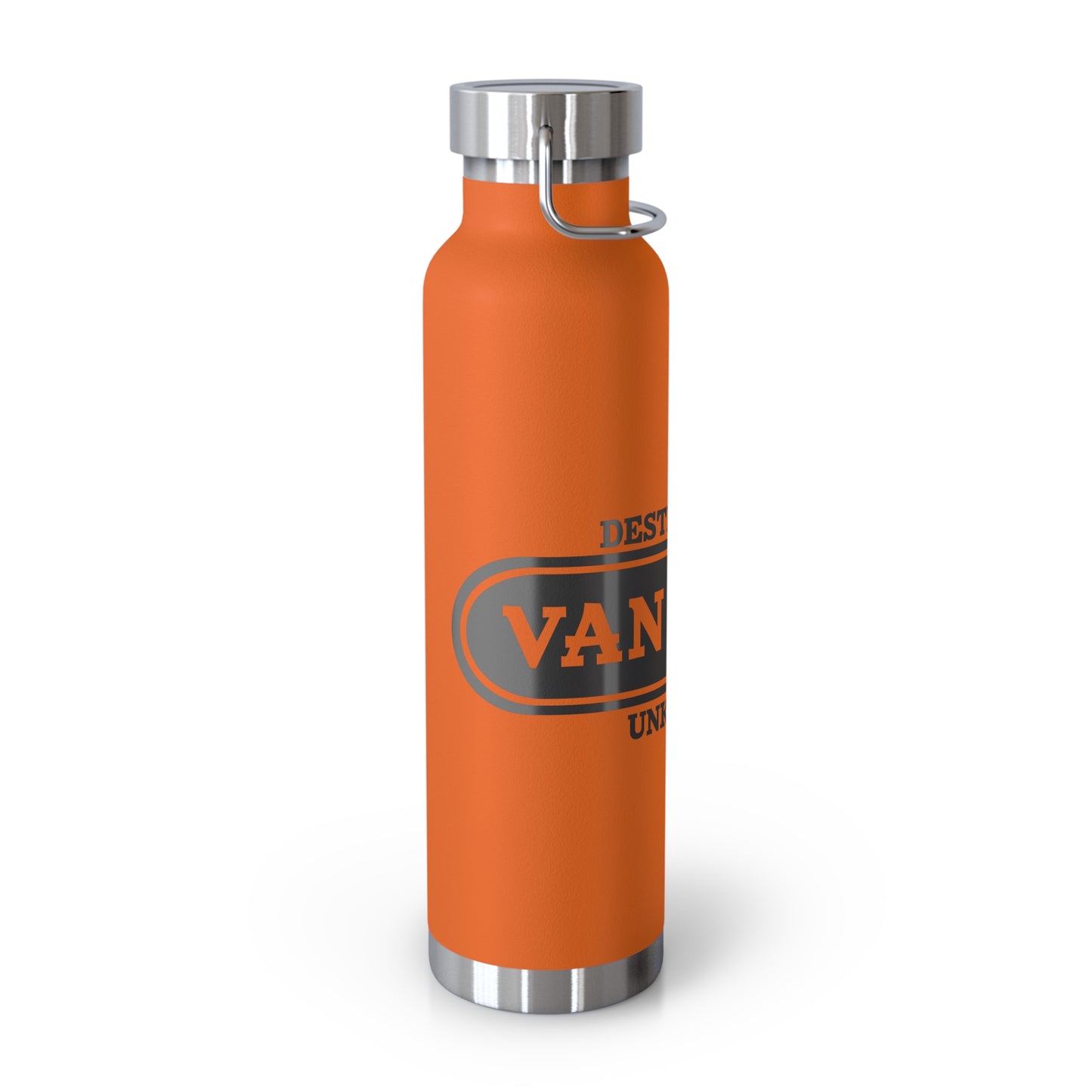 Travel-Inspired Copper Vacuum Insulated Bottle, Adventure, Outdoors, Hydration, Gift, Eco-Friendly