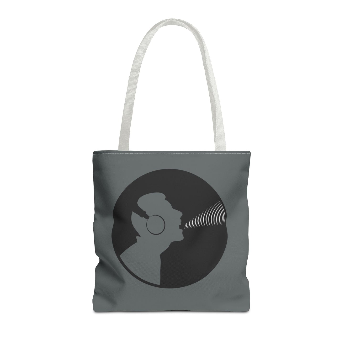 Music Lover's Tote Bag, Stylish Bag for Vinyl Enthusiasts, Gift for Music Lovers, Unique Shopping Tote, Record Player Accessory