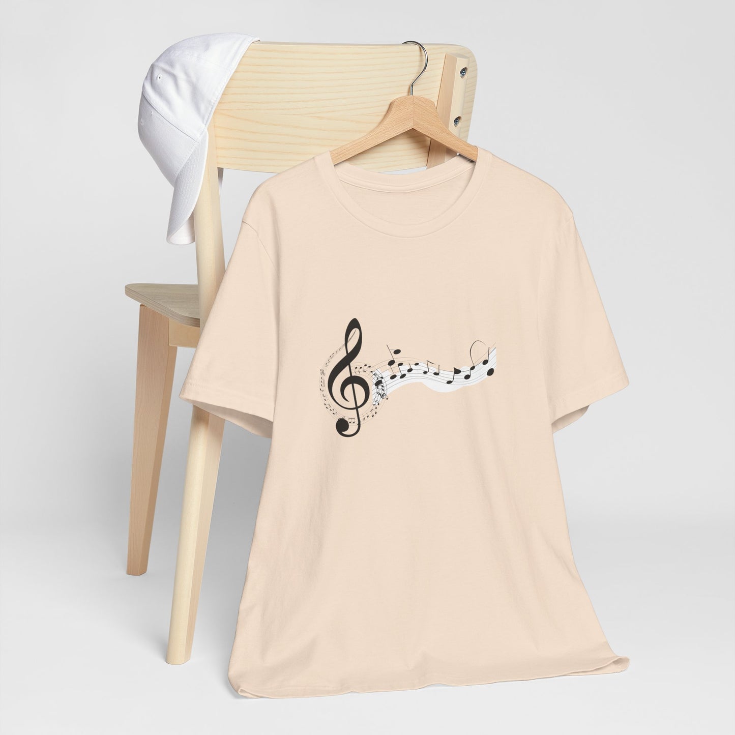 Musical Notes Short Sleeve Tee for Music Lovers