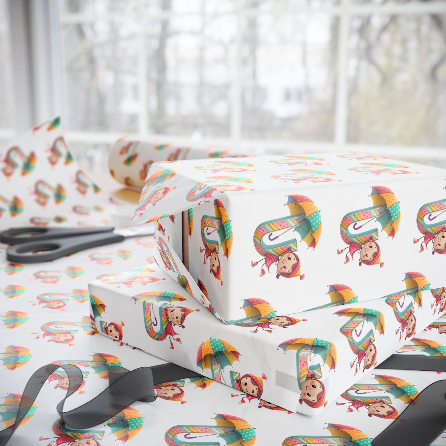 Festive Wrapping Paper for All Occasions, Colorful Gift Wrap, Holiday Gift Wrapping, Unique Paper for Birthdays, Baby Showers, and [...]