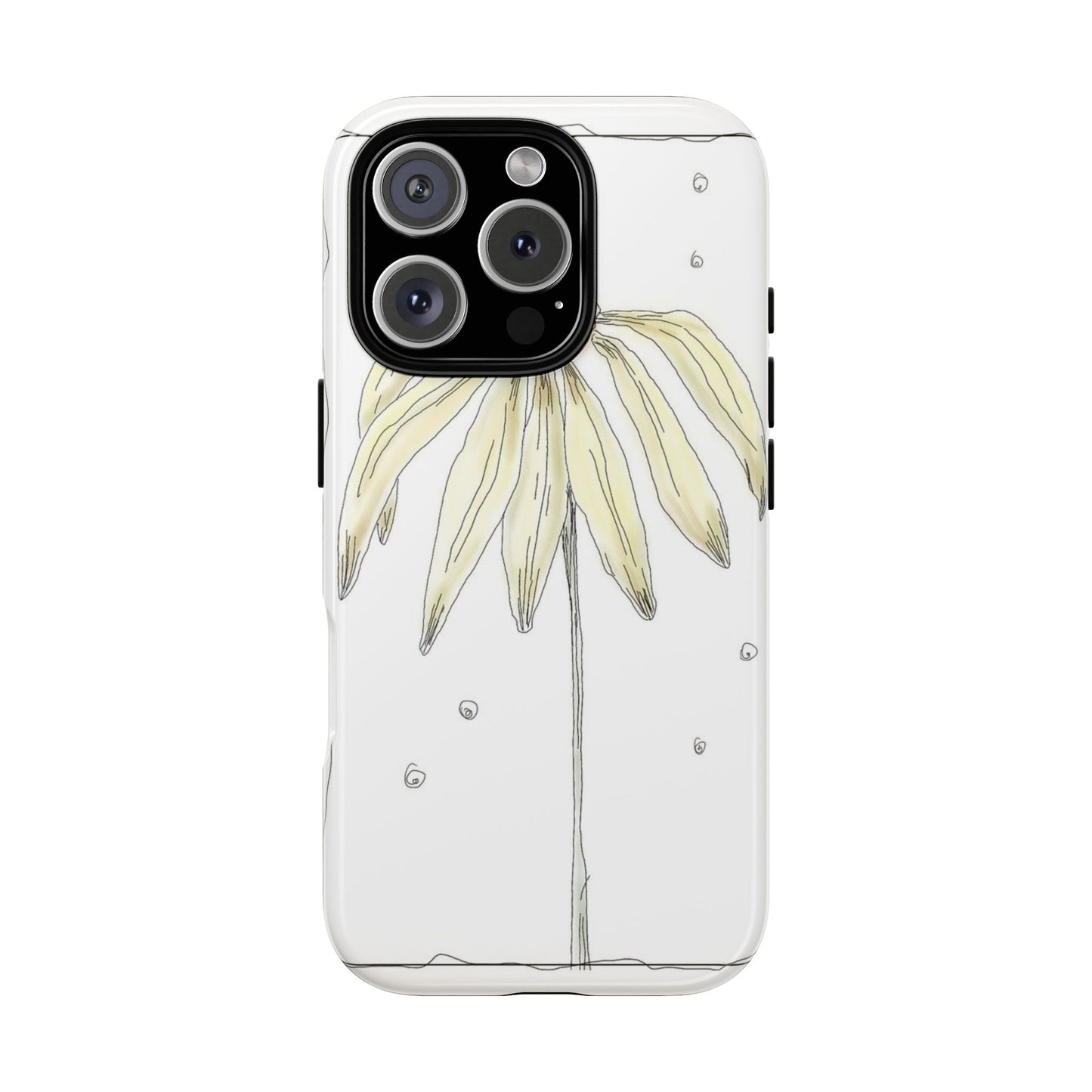 Flower Phone Case with Delicate Design, Tough Phone Cover, Nature Lover Gift, Floral Tech Accessory, Stylish Phone Protection