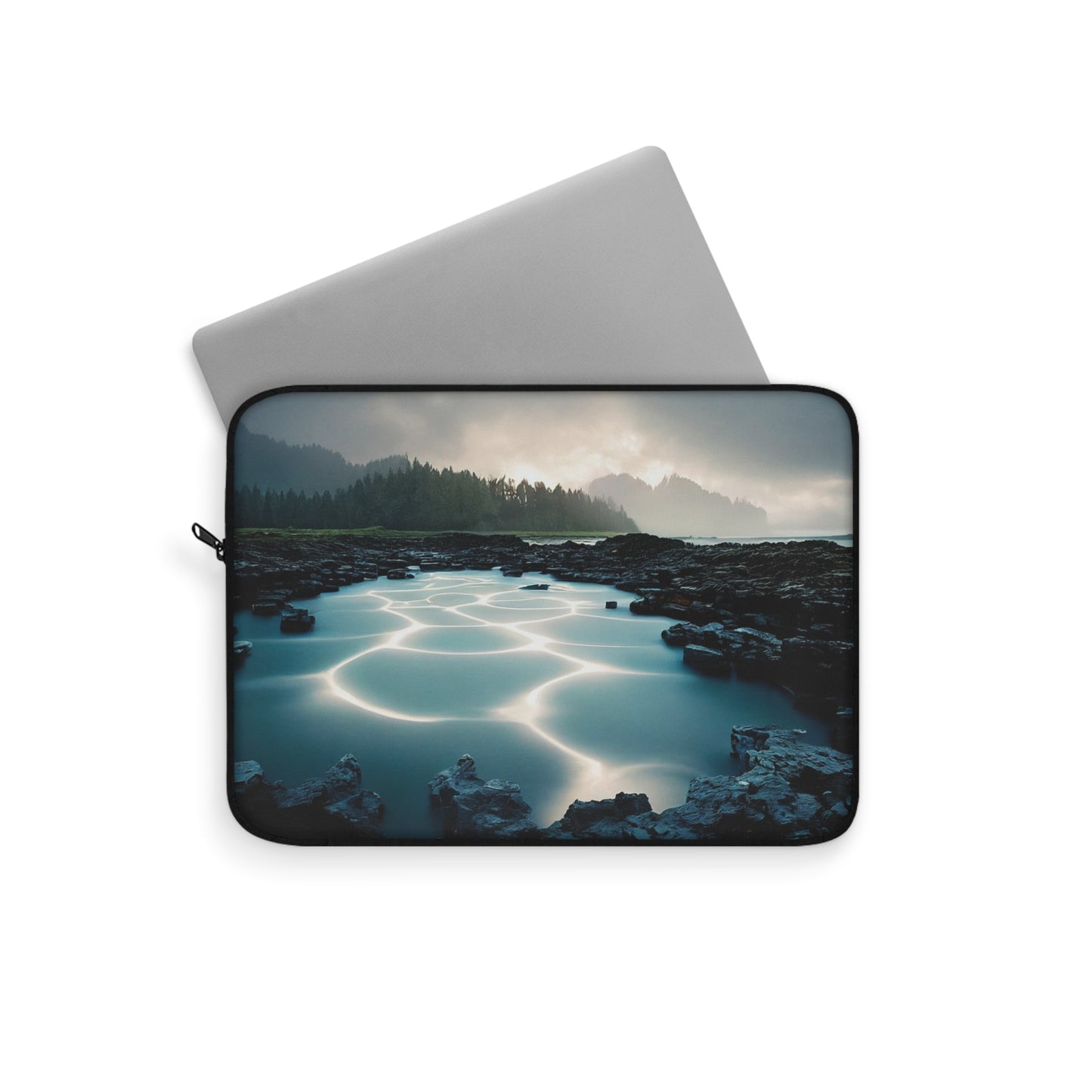 Nature-Inspired Laptop Sleeve with Tranquil Water Reflection, Eco-Friendly Tech Case, Gift for Him or Her, Stylish Work Bag, Artful [...]