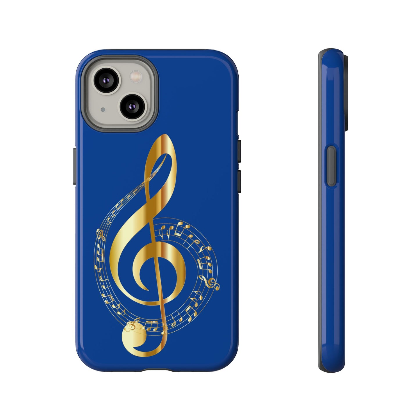 Tough Cases Blue and Gold Musical Note