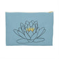 Lotus Pattern Accessory Pouch - Zen Gift for Her, Makeup Bag