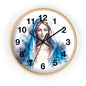 Serene Virgin Mary Wall Clock - Spiritual Home Decor, Religious Gift, Timeless Artistic Piece, Faith-Based Office Accessory
