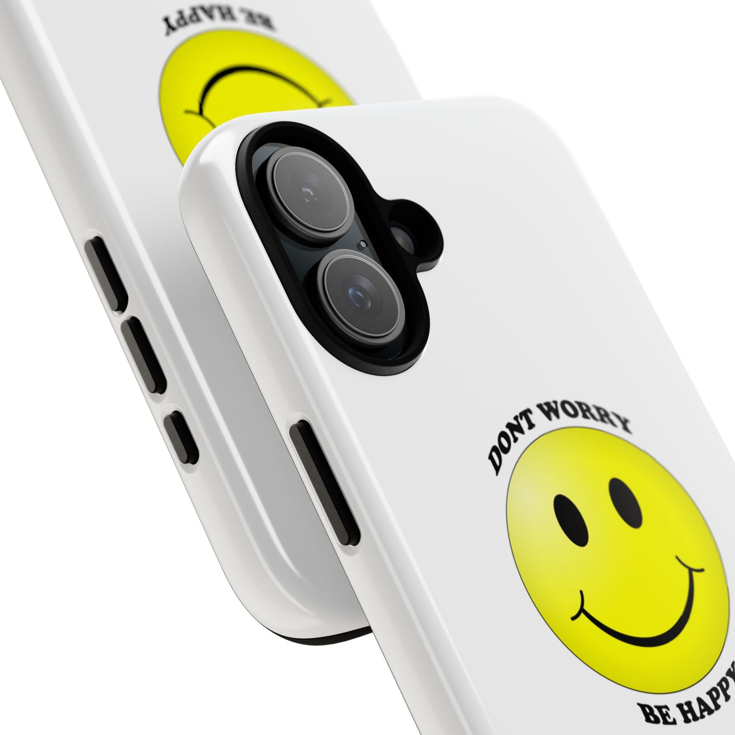 Happy Face Phone Case, Tough Cases, Don’t Worry, Be Happy, Cute Gift for Friends, Positive Vibes, Fun Mobile Accessories