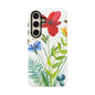 Floral Watercolor Tough Phone Case — Wildflower Bouquet Protective Cover