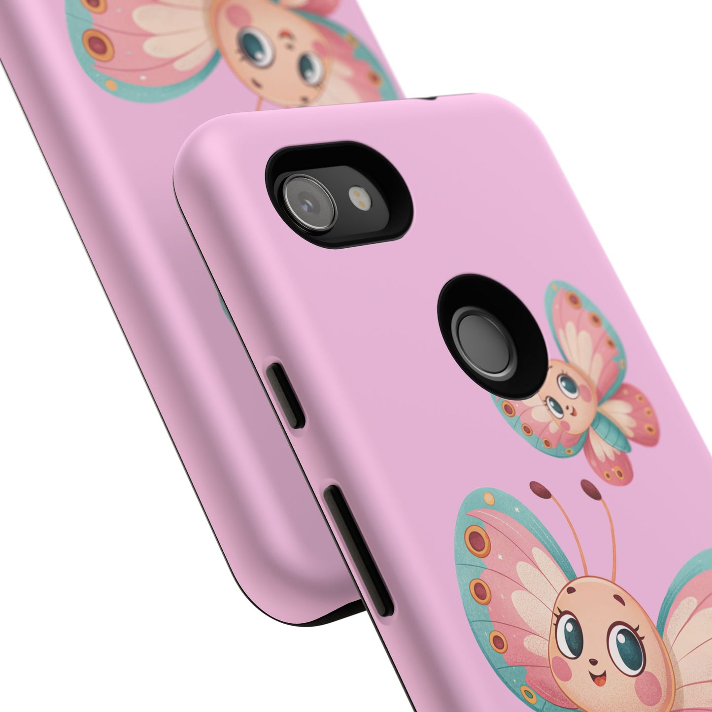 Cute Butterfly Phone Case, Tough Phone Cover, Girly Phone Accessory, Unique Gift for Her, Kids Phone Case, Floral Design Case