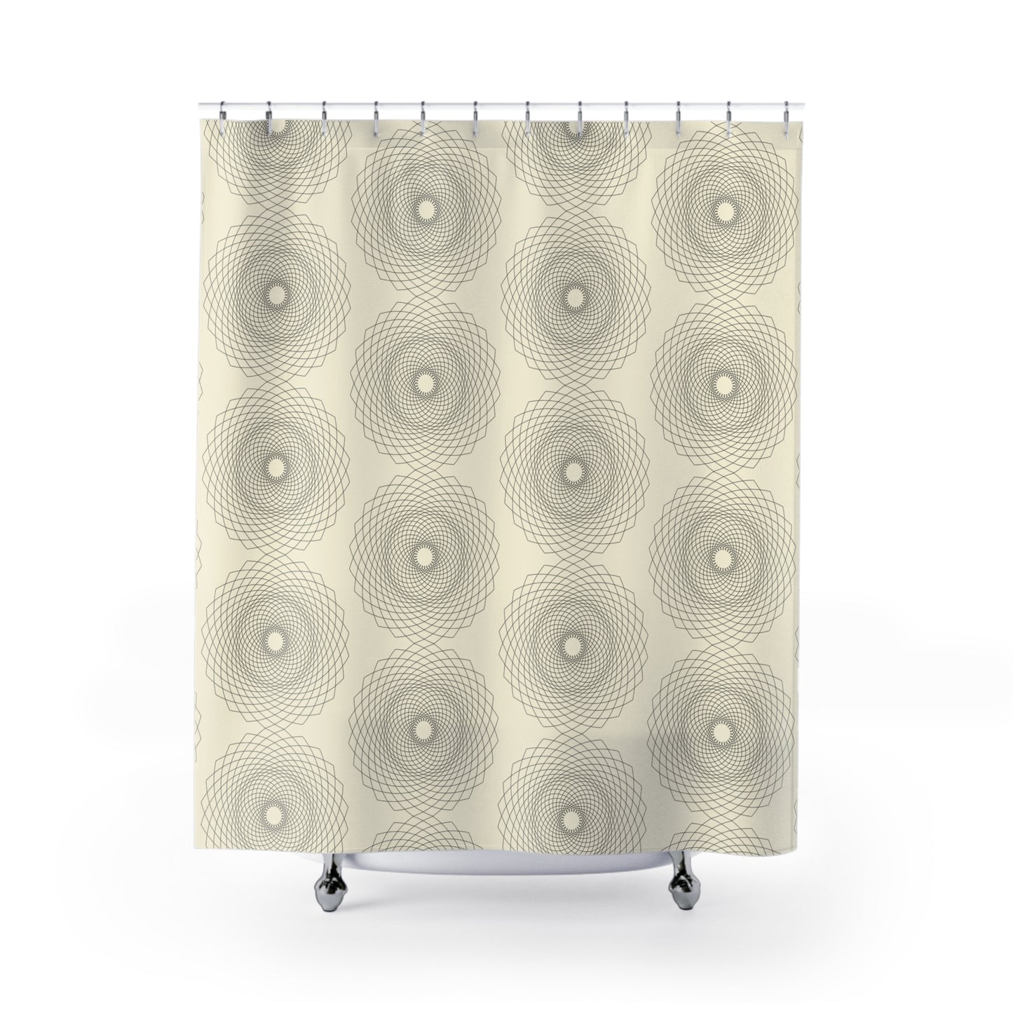 Abstract Geometric Shower Curtain, Modern Bathroom Decor, Stylish Bathroom Accessory, Unique Gift for Home, Minimalist Design