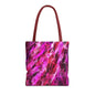 Vibrant Abstract Tote Bag, Colorful Shopping Bag